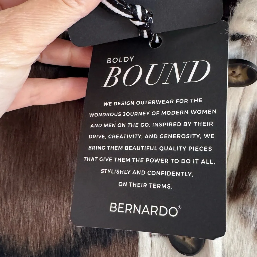 Bernardo cow print jacket - Picture 5 of 6